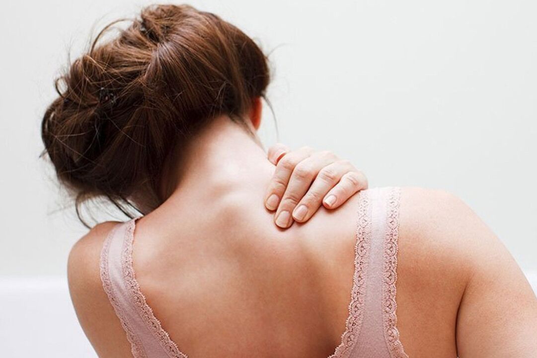 pain below the shoulder from the back